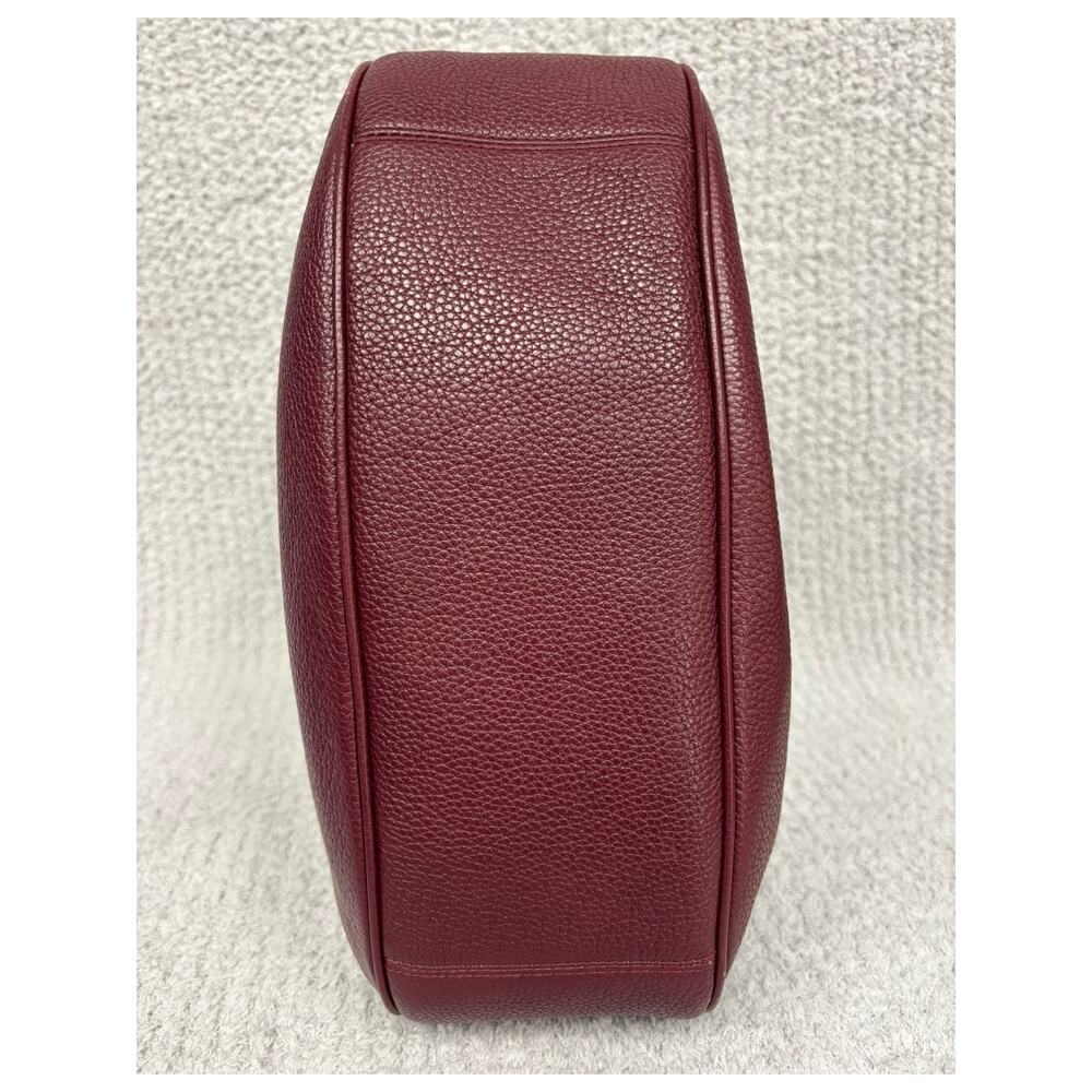 Coach Burgundy Harley East West Pebbled Leather Hobo F38250 #76955 - Picture 5 of 13